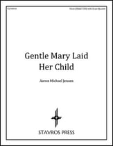 Gentle Mary Laid Her Child SATB choral sheet music cover